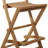 Vanmatre Teak Patio Bar Stool