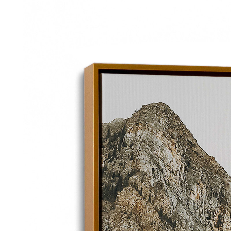 Impression sur toile Mystic Mountain View I, Cadre flottant or poli, H 12,75 po x l 8,75 po x P 1,75 po