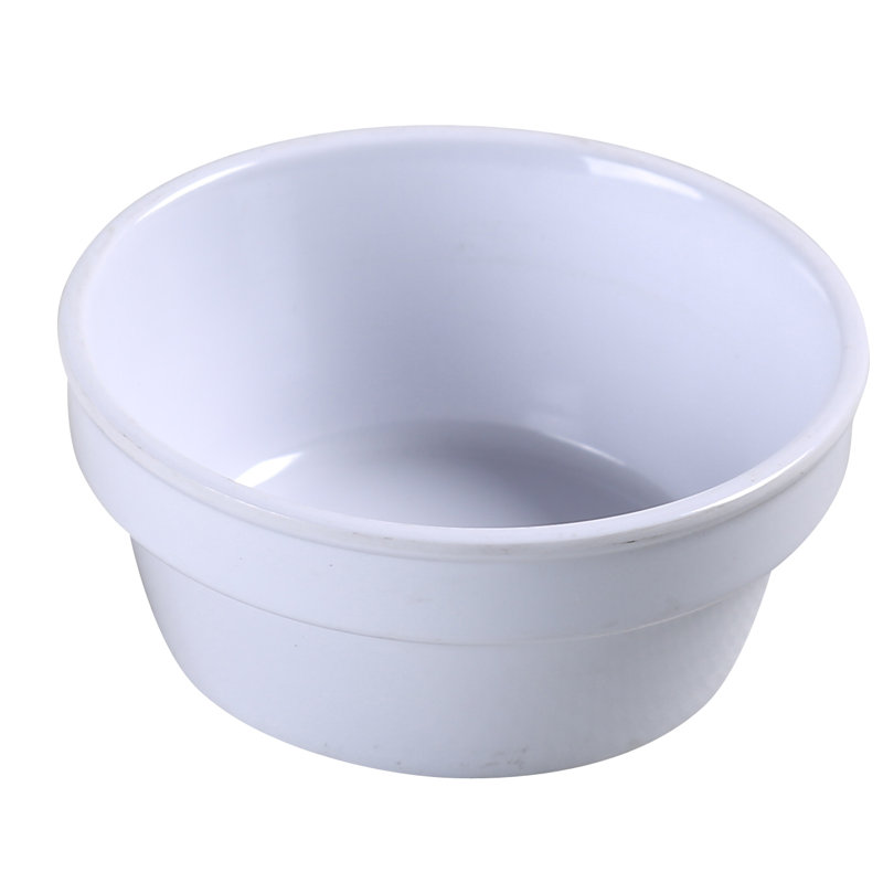 Desserte en mélamine Nessico, Blanc, H 1,25 po x l 3,375 po x P 3,375 po