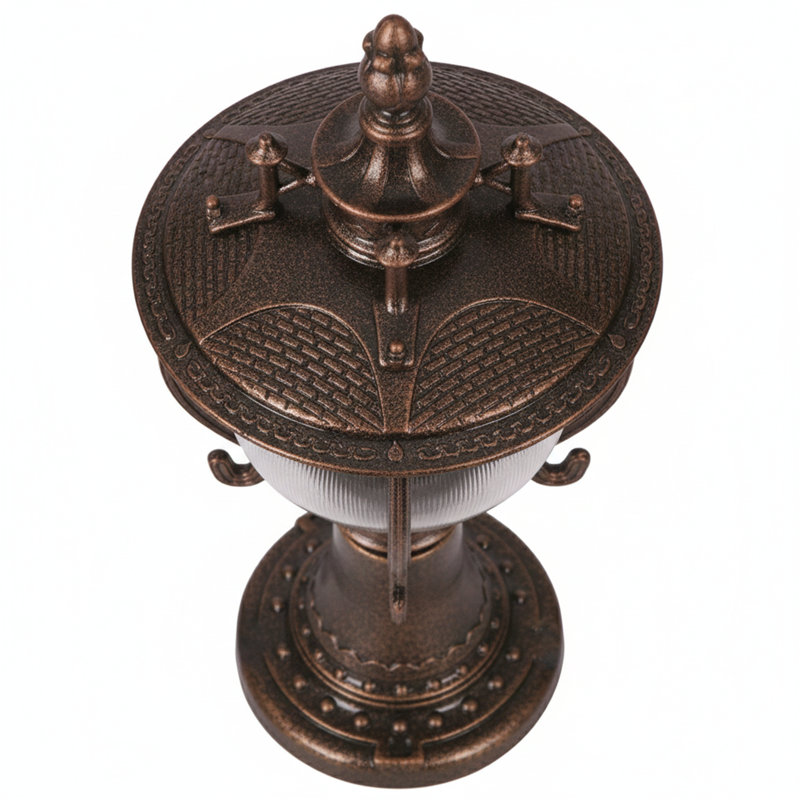 Lampe sur pied en bronze antique Carriage House