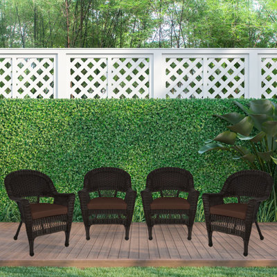 Chaise de patio avec coussins