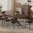 Averni 55.1”-70.7”or 78.7” W Extendable  Rectangular Dining Table with Metal Leg For 6-10 Seat-1656196560-1654620229
