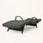 Chaise longue en osier avec accoudoirs réglable Salem PE