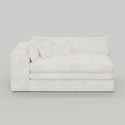 Modern High Rebound Density Sponge Chaise Compression Lounge For Living Room
