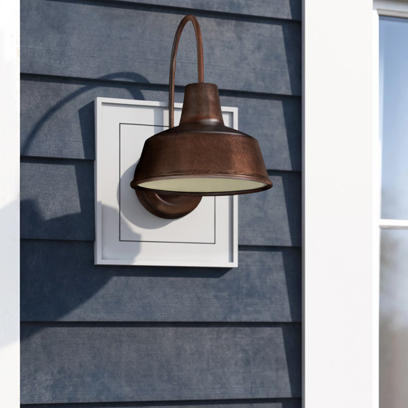 Luminaire de grange d'extérieur Alexandrina, Bronze Empire, H 10,75 po x l 8,25 po x p 10,5 po