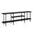 Celine 71" Contemporary Modern Console Table with 3 Shelves in Black-1508153121