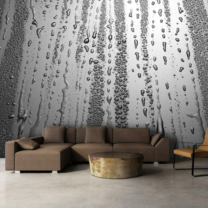 Wall Mural, 110" L x 157" W, Gray