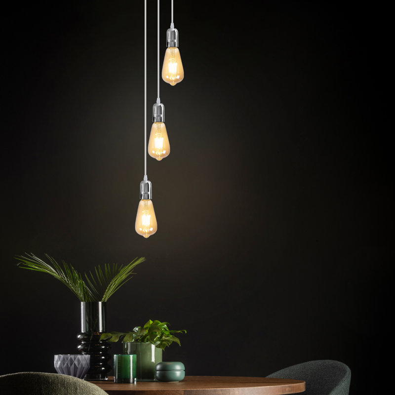 Brodhead 3 - Light Chrome Cluster Pendant, No