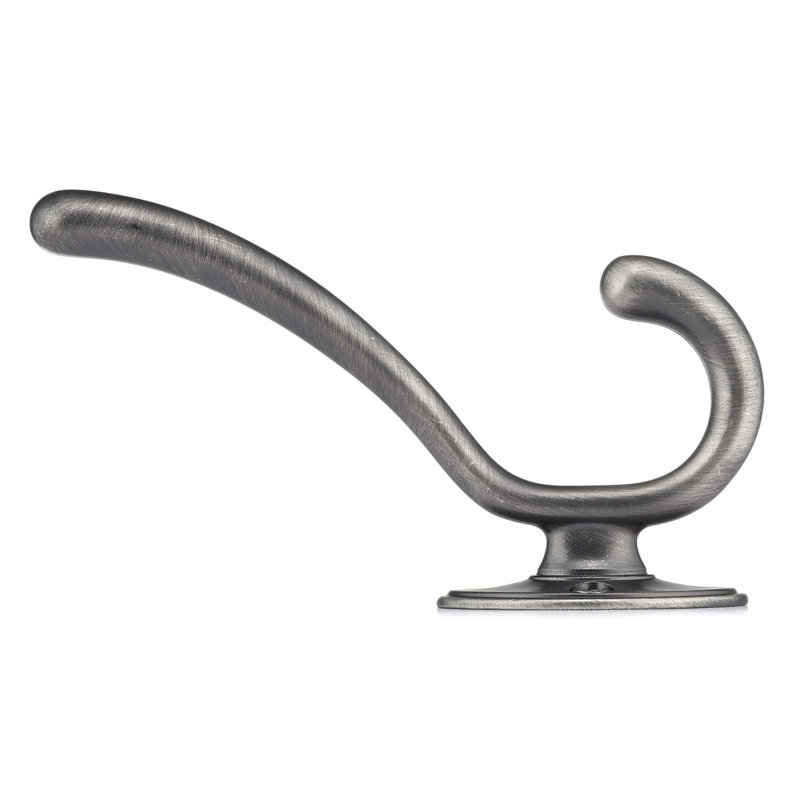 Transitional Metal Wall Hook, Antique Nickel