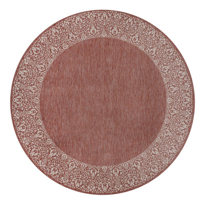Dmitri Oriental Rust Red Indoor/Outdoor Area Rug