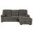 Jordan 93 in. Brown Right Facing L Shaped Sleeper Sectional with Storage
