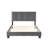Full Platform Bed With Dark Gray Velvet Upholstery And Solid Wood Rails Size Components Slats-1798316625-1798316631