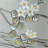 Silver Foil Hand-Painted Accent and Buffet Cabinet