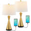 Lampe de table USB en métal Vinona-842239871