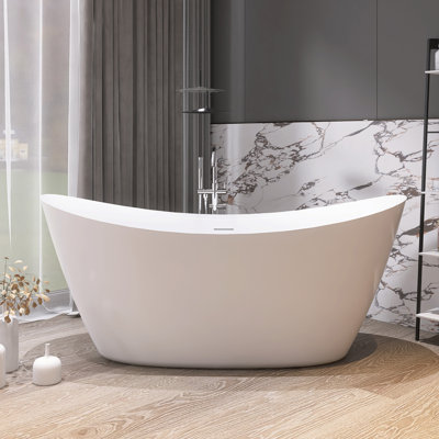 Baignoire de trempage autoportante 66 po