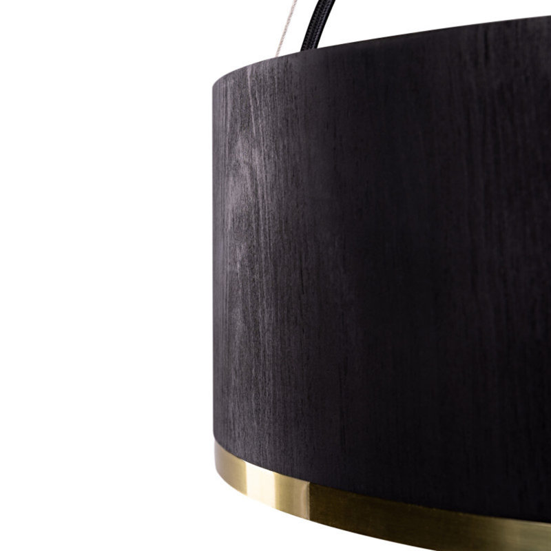 Pendant Accord Cylindrical, 7.48" H x 23.62" W x 23.62" D, Charcoal