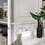 Garde-manger autoportant, armoire de rangement haute avec 4 portes et 2 tablettes réglables