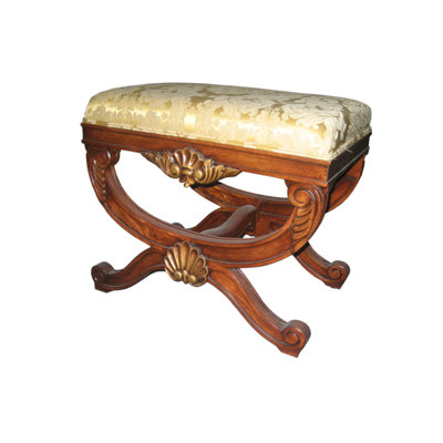 Solid + Manufactured Wood Accent Stool