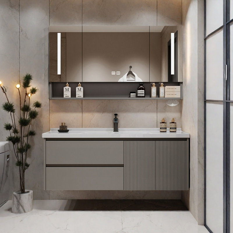 Simple modern style bathroom cabinet