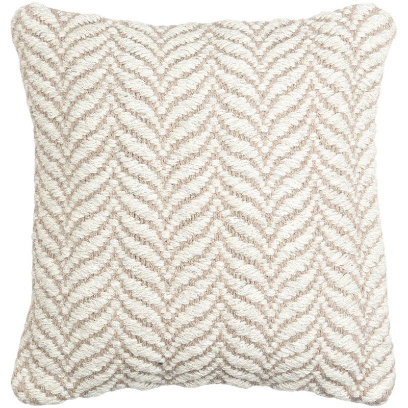 Jhansi Geometric Rayon/Viscose Reversible Throw Pillow, Polyester, 22"H x 22"W