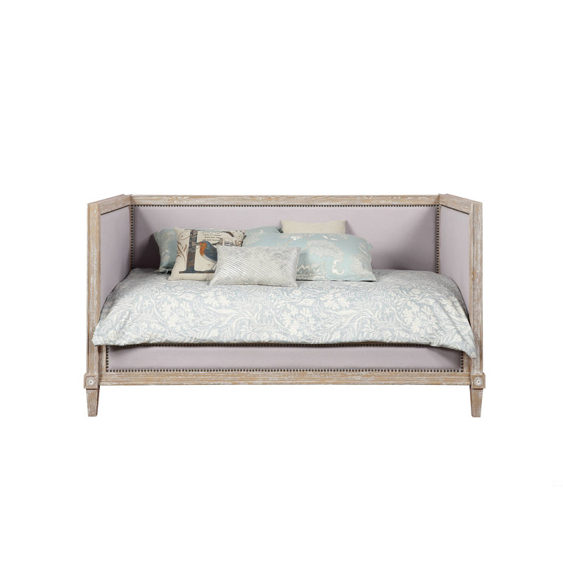 Linen & Weathered Oak Finish Daybed (Twin)