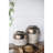13X13x11" Round Sienna Brown Ceramic Accent Vase