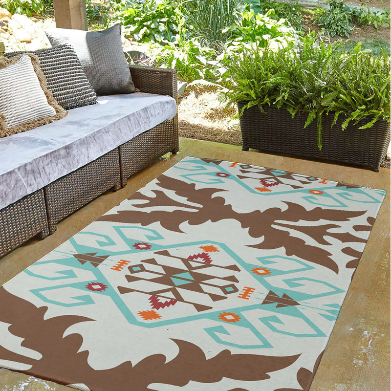 Melchior Chenille Ikat Indoor Rug, Round 5'