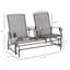 Banc oscillant d'extérieur avec table centrale
