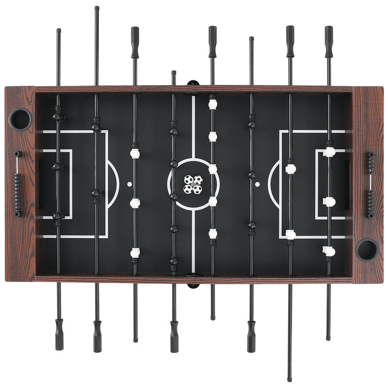 VEVOR 55'' Brown and Black Foosball Table with Telescopic Rods