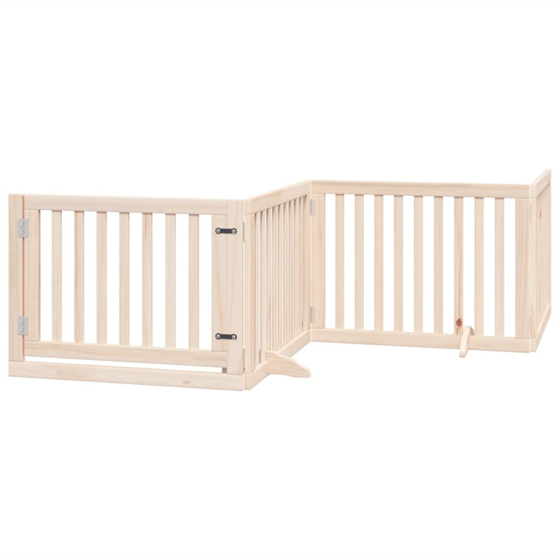 Garlan Solid Wood Dog House Door, 60cm H x 480cm W x 2cm D, Beige