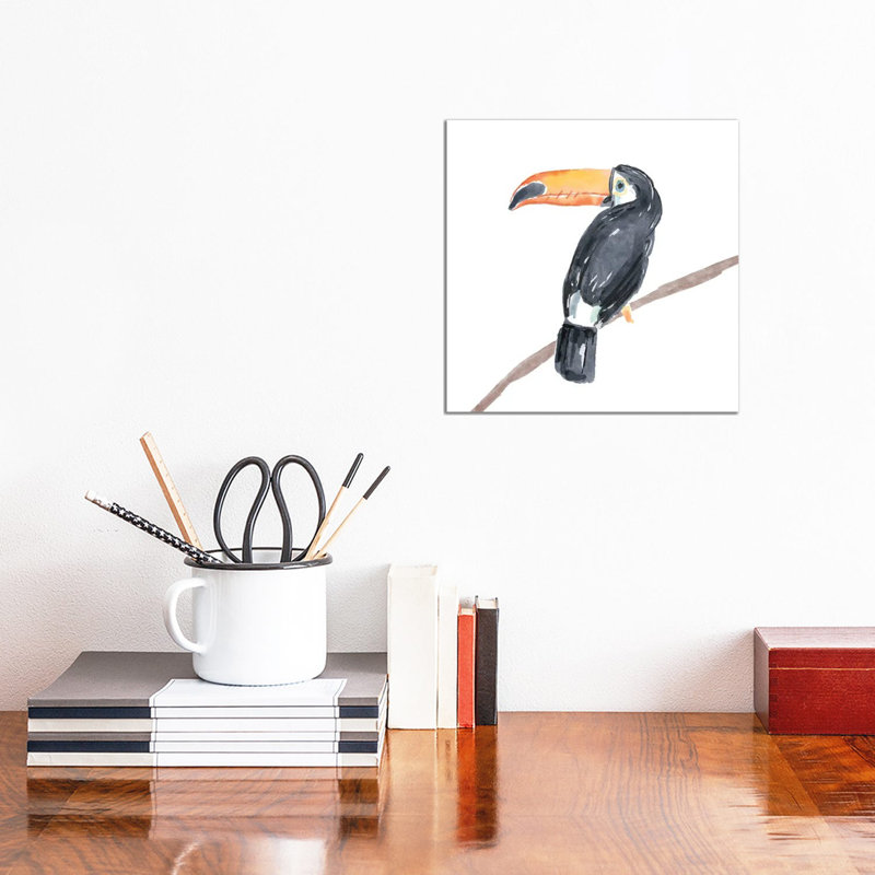 Tropical Toucan II by Bannarot - Wrapped Canvas Gallery-Wrapped Canvas Giclée, 30.48 cm H x 30.48 cm W