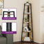 160 H × 35 W Corner Shelf Unit，Modern Ladder Shelving Unit-744237058