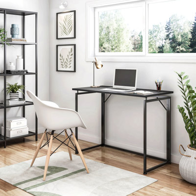 Bureau pliable peu encombrant - noir