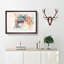 Fox in Abstract - Picture Frame Painting Print-55724376-55724377