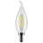 4 Watt (40 Watt Equivalent), CA10 LED, Dimmable Light Bulb, Warm White (2700K) E12/Candelabra Base