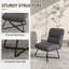 Confortable fauteuil de style Mid-Century moderne avec rembourrage moelleux et design élégant