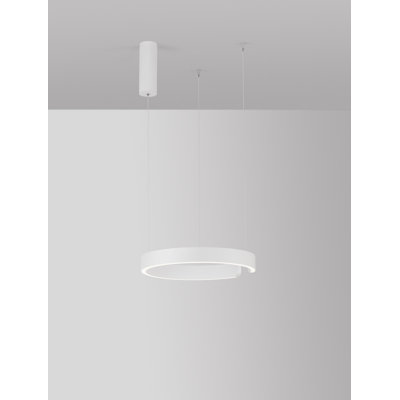 1 - Light White LED Cylinder Pendant