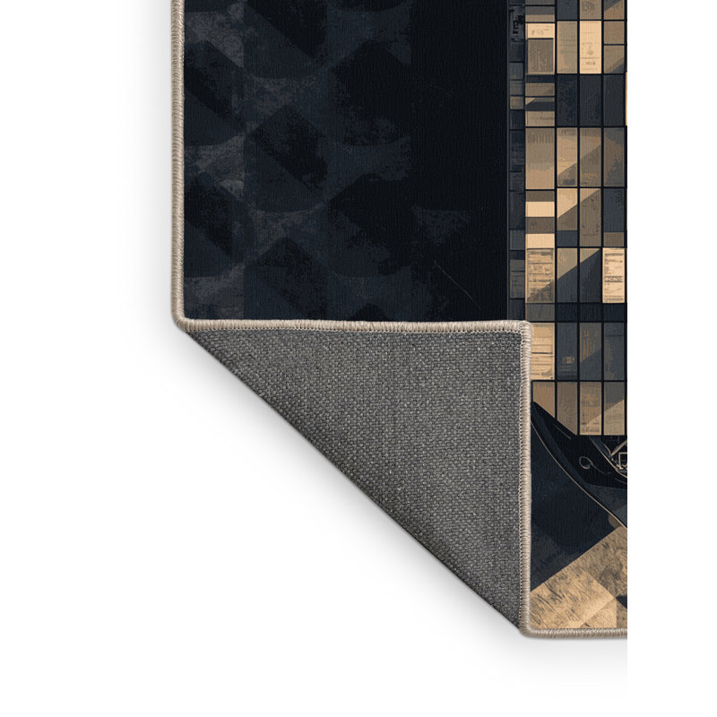 Tapis industriel gris doux et moelleux Edens, 5 x 7