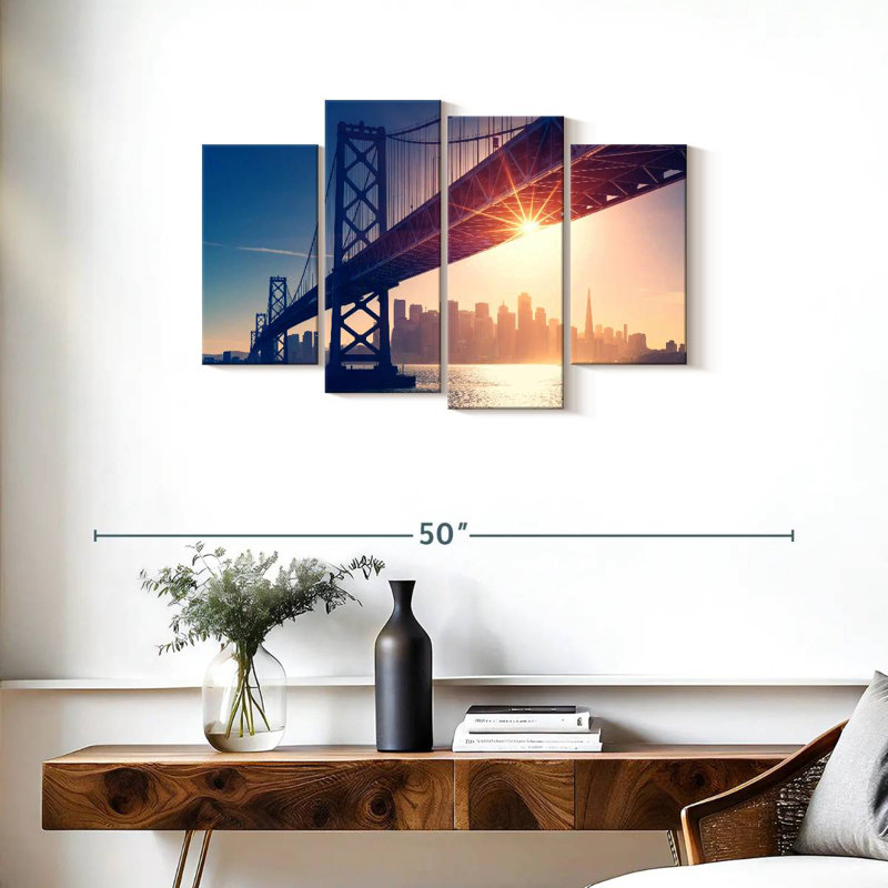 Lilie Golden Gate SF Skyline, H 22 po x l 36 po