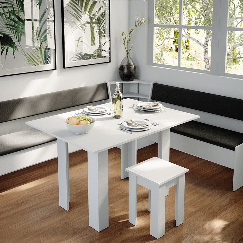 Corner Bench, White