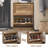Narrow 2-Drawer Shoe Storage Cabinet with Flip-Drawers Shoe Organizer for Entryway, Hallway, Natural-193641781