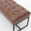 Genuine Leather Upholstered Bench-1470437991