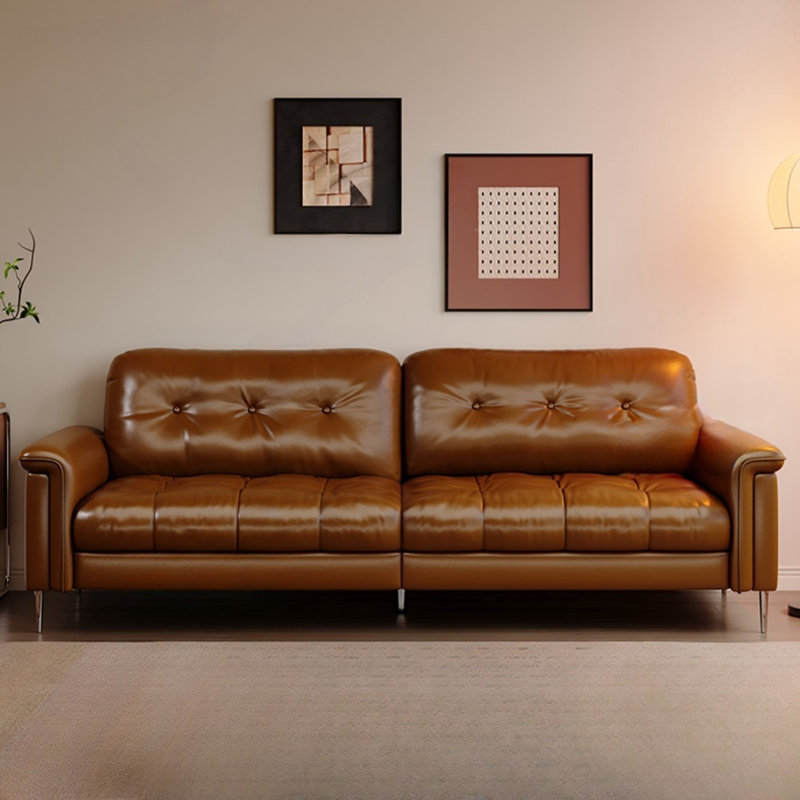 Retro Brown Straight - layout Sofa
