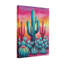 Plantes et fleurs, cactus vibrant, paysage coucher de soleil-1928084545