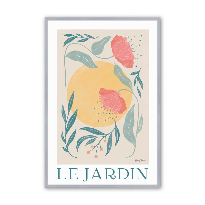«Sunlit Garden», Cadre en chrome poli, H 11,25 po x l 9,25 po