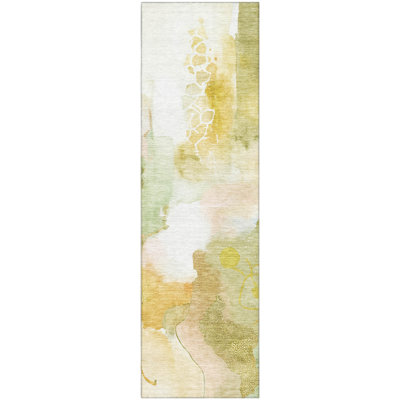 Premium Machine Washable Mayfield AMF2019 Abstract Rug