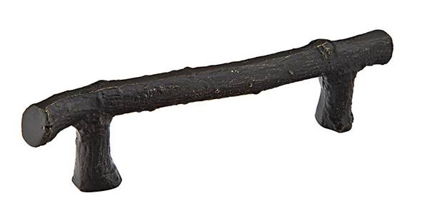 Twig 4" Center to Center Novelty Pull, Medium Bronze, 3.5"