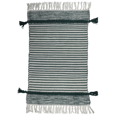 Tapis vert tissé à la main Dari