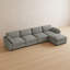 Canapé 4 places imperméable en chenille avec pouf amovible-1845472892