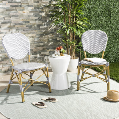 Oswaldo French Stacking Patio Dining Chair by Breakwater Bay